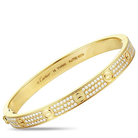 gold cartier bracelet price|cartier 18k gold bracelet price.